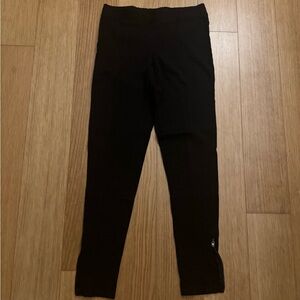 Express Black Leggings with Ankle Zipper
